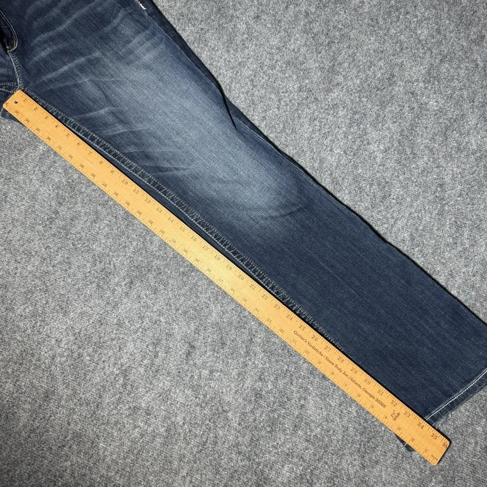 Ariat Real Denim Women 16WL Mid Rise Boot Leg Medium Wash Denim Jeans Fit 36x34 - Picture 15 of 16